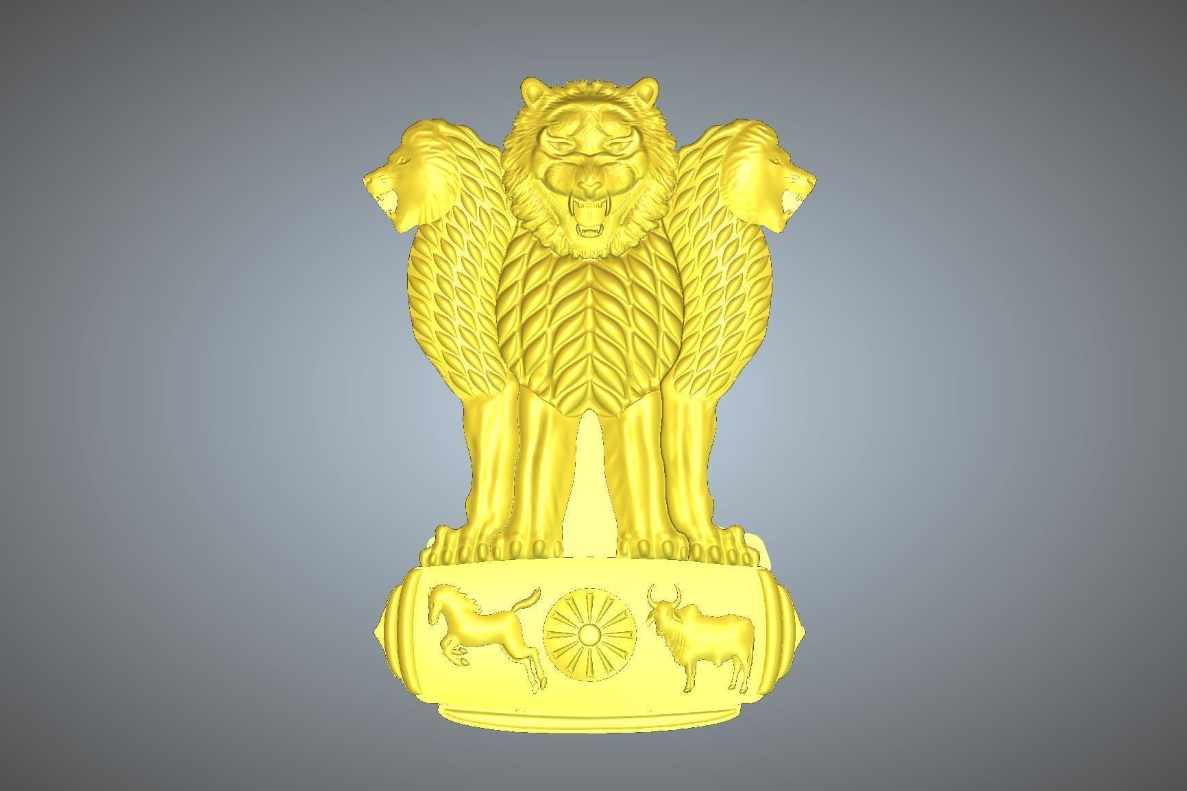 National Emblem of India - Satyamev Jayate Free Vector Download | FreeImages