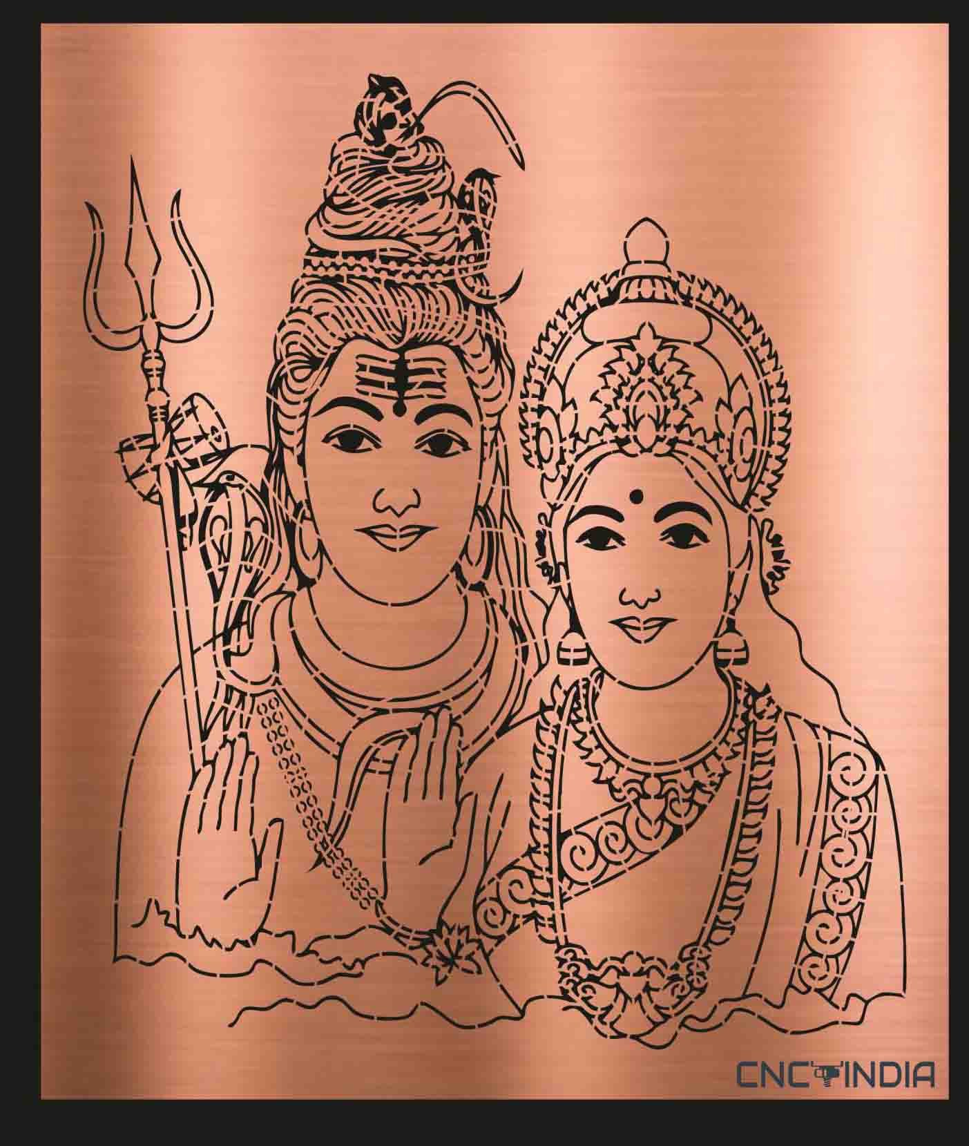 Shiv Parvati Mandala Art Drawing by Rashmi Singhal | Saatchi Art-kimdongho.edu.vn